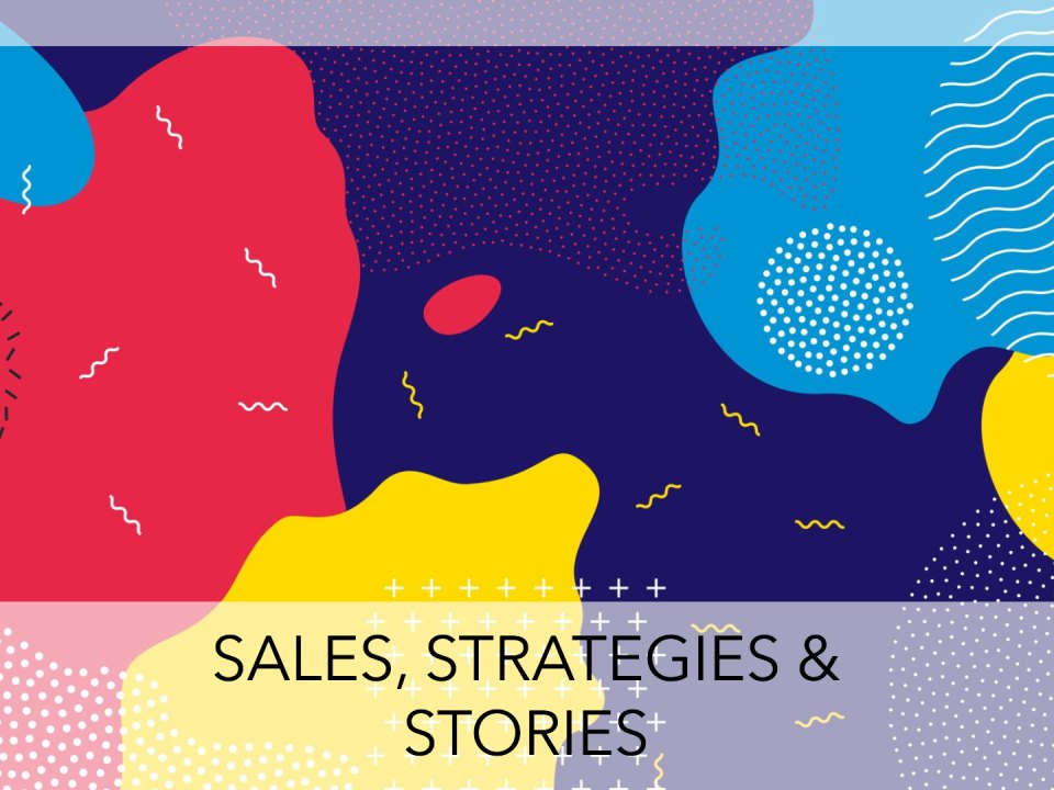Grafik: Sales, Strategies and Stories, mein LinkedIn-Blog